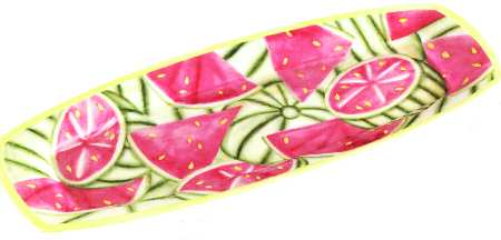 Watermelon Picnic Bread Tray