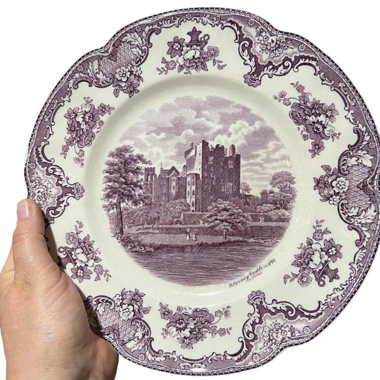 Old Britain Castles Lavender (Ribbed Edge) Dinner Plate