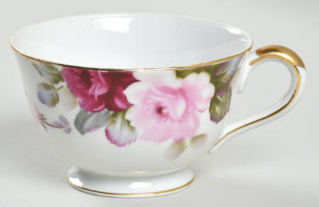 Pink Rose Footed Cup
