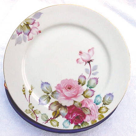 Pink Rose Dinner Plate