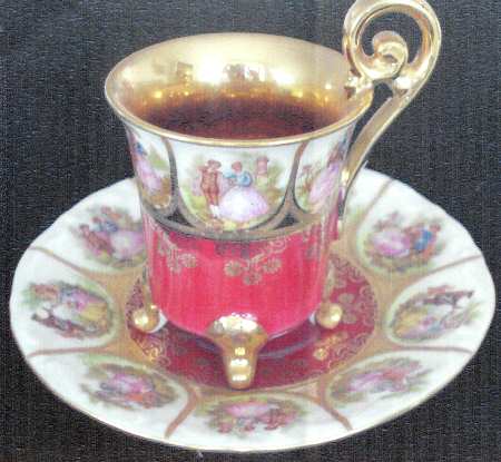 JKW29 Footed Demitasse Cup & Saucer Set