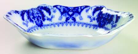 Florida (Flow Blue) 10" Oval Vegetable Bowl