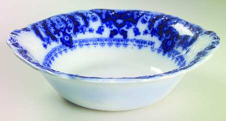 Florida (Flow Blue) 8" Round Vegetable Bowl