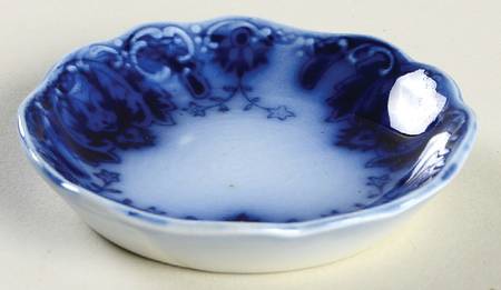 Florida (Flow Blue) Butter Pat