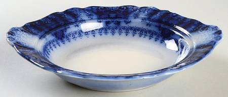 Florida (Flow Blue) Round Butter No Lid