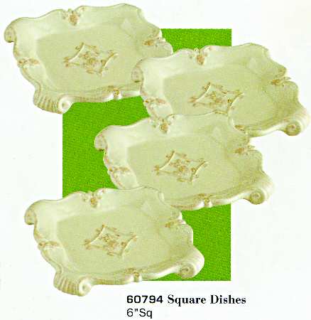 Pineapple Square Bread & Butter Plate