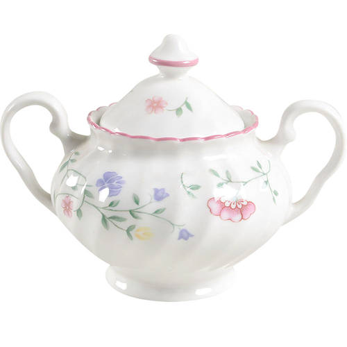 Summer Chintz ("England 1883" Stamp) Sugar Bowl & Lid by Johnson Brothers