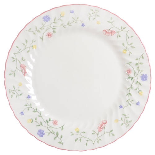 Summer Chintz ("England 1883" Stamp) Large Dinner Plate by Johnson Brothers