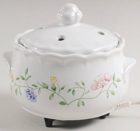 Summer Chintz ("England 1883" Stamp) Electric Potpourri Warmer with Lid