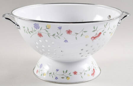 Summer Chintz ("England 1883" Stamp) 5 Quart Metal Colander