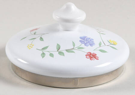 Summer Chintz ("England 1883" Stamp) Lid for Metal Kettle