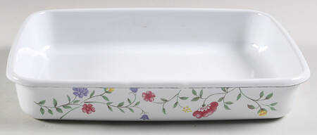Summer Chintz ("England 1883" Stamp) Medium Metal Rectangular Baker
