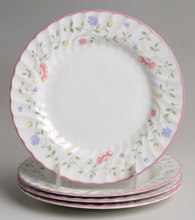 Summer Chintz ("England 1883" Stamp) Luncheon Plate - Set of 4