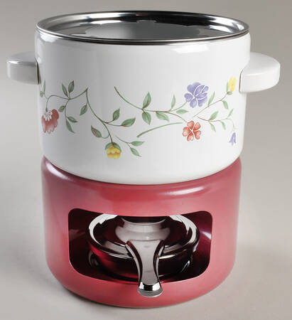 Summer Chintz ("England 1883" Stamp) Metal Open Lid Metal Pot (For 10 Pc Set)