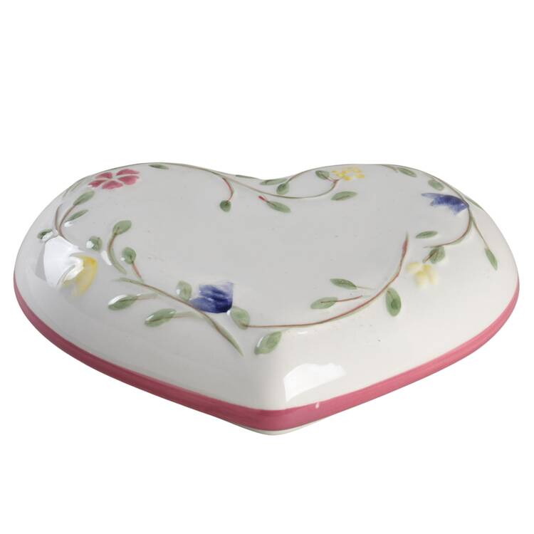 Summer Chintz ("England 1883" Stamp) Lid for Heart Shape Box