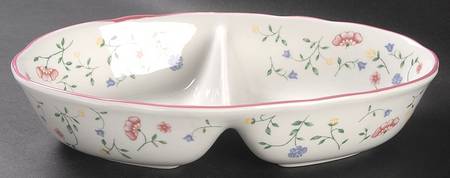 Summer Chintz ("England 1883" Stamp) Divided Server by Johnson Brothers