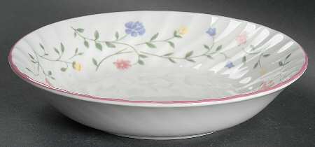 Summer Chintz ("England 1883" Stamp) Coupe Soup Bowl by Johnson Brothers