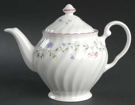 Summer Chintz ("England 1883" Stamp) Teapot & Lid