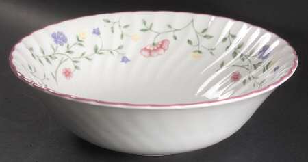Summer Chintz ("England 1883" Stamp) 8" Round Vegetable Bowl