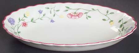 Summer Chintz ("England 1883" Stamp) Relish/Gravy Underplate