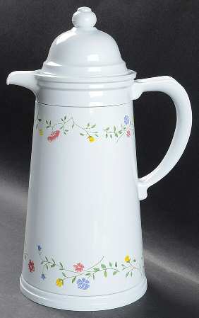 Summer Chintz ("England 1883" Stamp) Plastic Thermos/Carafe & Lid