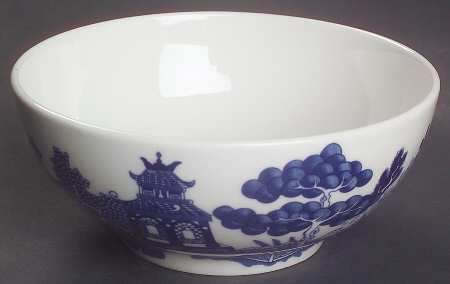 Willow Blue ("England 1883" Backstamp, China) Oatmeal Bowl