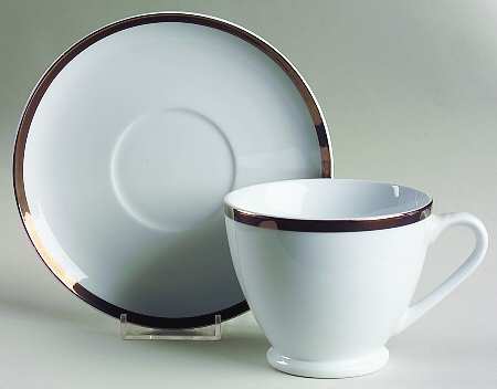 Grammercy Platinum Footed Cup & Saucer Set by JCPenney
