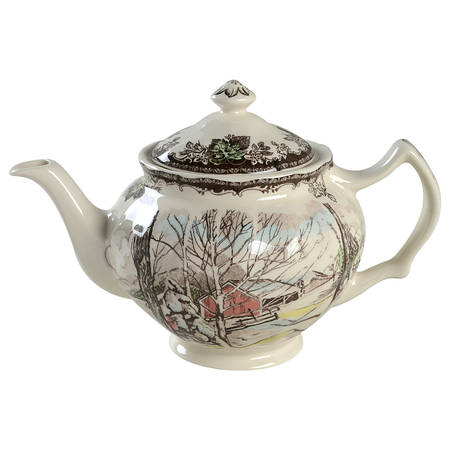 The Friendly Village ("England 1883" Backstamp) Teapot & Lid