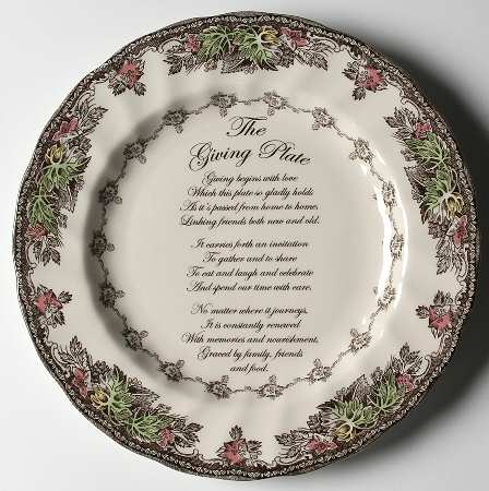 The Friendly Village ("England 1883" Backstamp) Giving Plate