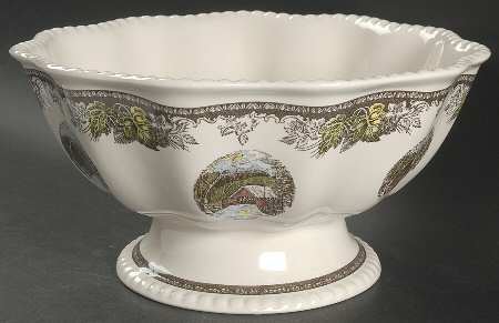 The Friendly Village ("England 1883" Backstamp) 11" Atlantis Bowl