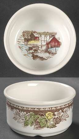 The Friendly Village ("England 1883" Backstamp) Ramekin