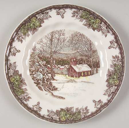 The Friendly Village ("England 1883" Backstamp) Bread & Butter Plate