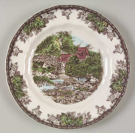 The Friendly Village ("England 1883" Backstamp) Bread & Butter Plate