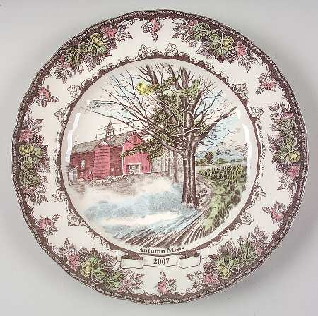 The Friendly Village ("England 1883" Backstamp) 2007 Collector Plate