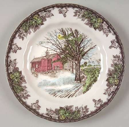The Friendly Village ("England 1883" Backstamp) Bread & Butter Plate
