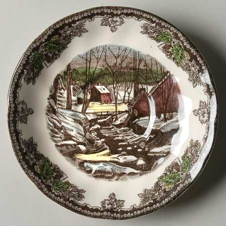 The Friendly Village ("England 1883" Backstamp) Saucer for Flat Cup