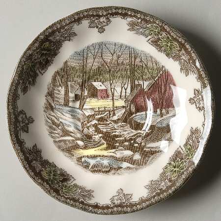 The Friendly Village ("England 1883" Backstamp) Saucer