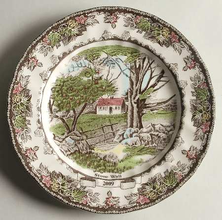 The Friendly Village ("England 1883" Backstamp) 2009 Collector Plate