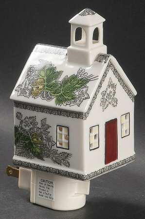 The Friendly Village ("England 1883" Backstamp) Night Light