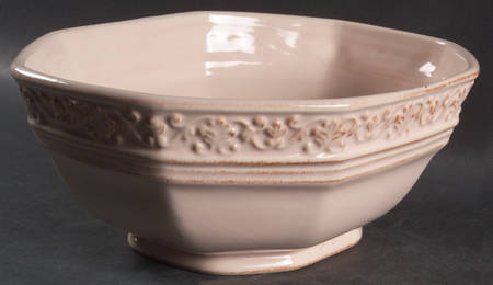 Vintage Pink 10" Oval Vegetable Bowl