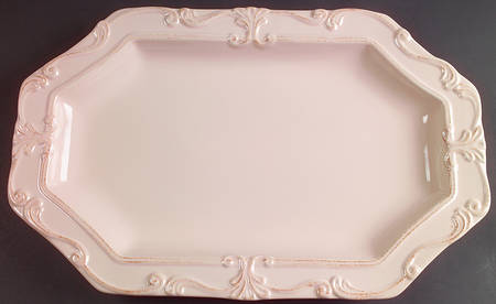 Vintage Pink 18" Octagonal Serving Platter