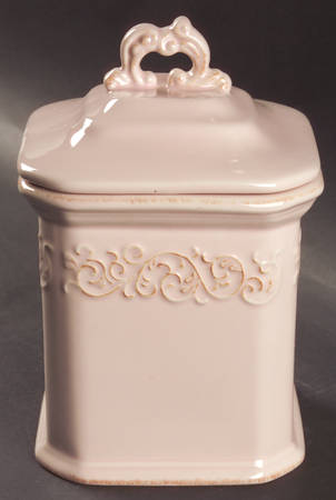 Vintage Pink Medium Canister & Lid