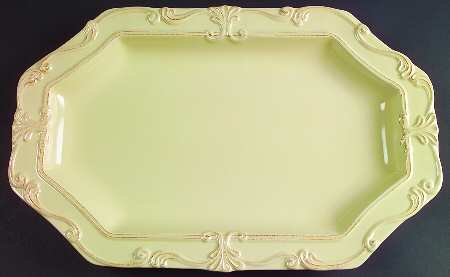 Vintage Yellow (Butter) 18" Octagonal Serving Platter