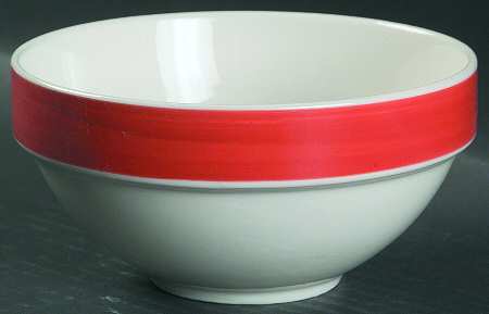 Stacks Red Coupe Cereal Bowl