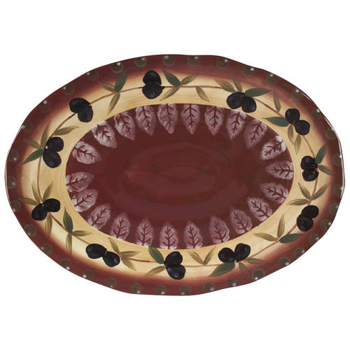 Tuscan Dreams (With Olives) 20" Oval Serving Platter