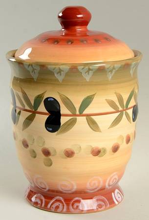 Tuscan Dreams (With Olives) Small Canister & Lid