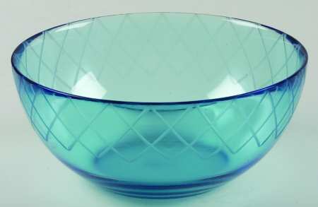 Colin Cowie Turquoise Glassware Individual Salad Bowl