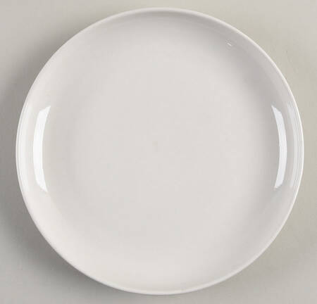 Stacks White Salad Plate
