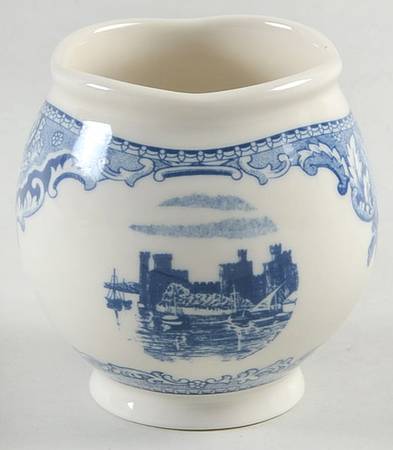 Old Britain Castles Blue (England 1883 Stamp) Votive Candleholder