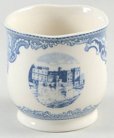 Old Britain Castles Blue (England 1883 Stamp) Votive Candleholder
